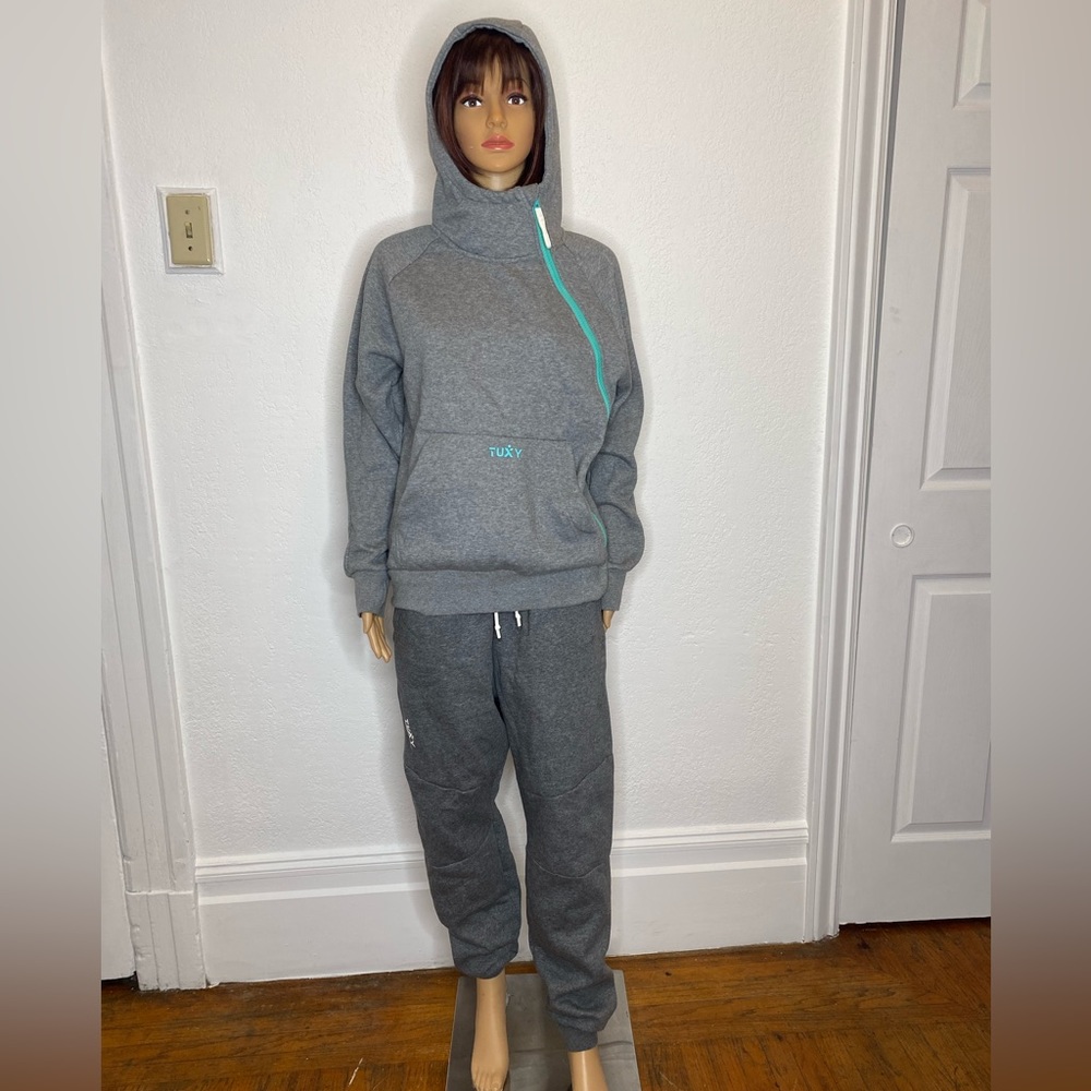 Gray Hooded Jumpsuit